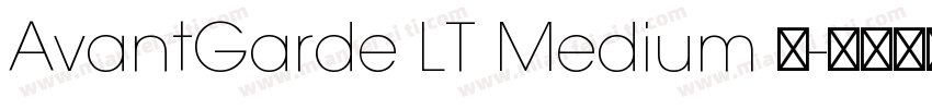 AvantGarde LT Medium 中字体转换